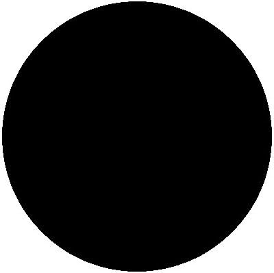 Circular Glass Worktop Saver - Black - 30cm Diameter