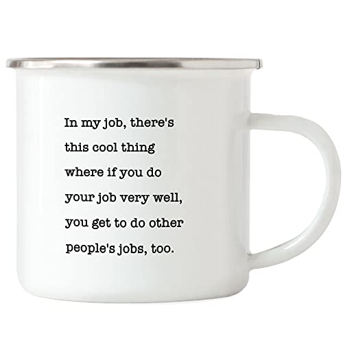 Hey!Print Büro-Tasse Emaille Lustiger Spruch Kollegen Job Überstunden Output Aufgaben Effizienz Geschenkidee Chef Hey!Print Büro-Tasse Emaille Lustiger Spruch Kollegen Job Überstunden Output Aufgaben Effizienz Geschenkidee Chef