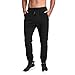 Tansozer Men's Lightweight Joggers Casual Slim Sweatpants Track Pants with Zipper Pockets (Black, Large)