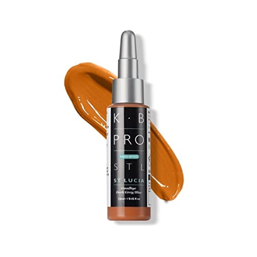 K.B Pro Microblading PMU Brow Adjuster Pigments, Flaxen-Infused, Perfect to Adjust the Tone of any Pigment