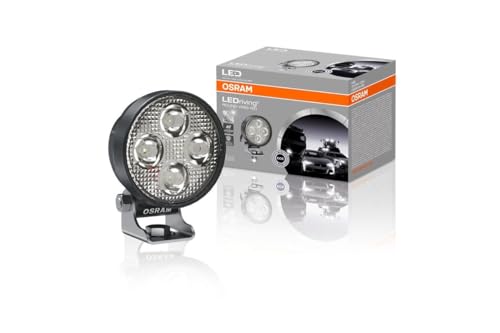 OSRAM LEDriving ROUND VX80 WD, luz de conducción LED para iluminación de campo cercano, wide, 1150 lúmenes, haz de luz de hasta 240 m, faros LED redondo, foco LED 12V/24V, homologación ECE