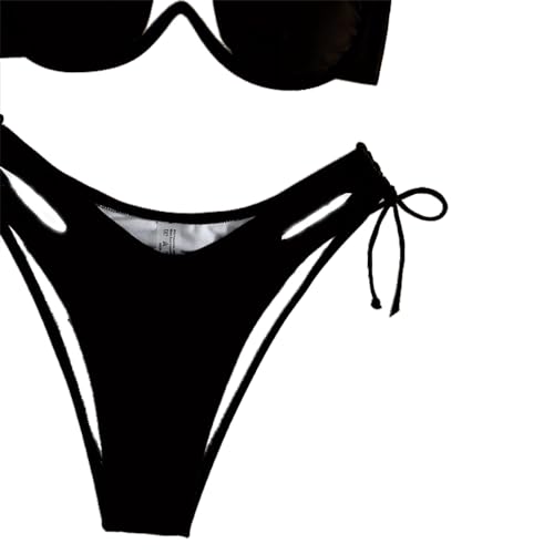 Sexy Bikini for Women Underwire Swimsuits Spaghetti Strap Swimwear Criss Cross Halter Bathing Suit 2 Piece4