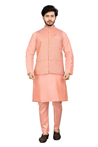 Image of Trustous Traditional Men's Kurta Koti Set (3 PCS SET)