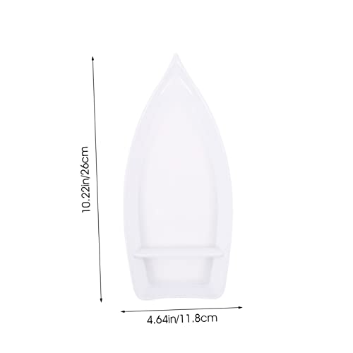 Plato para sushi forma de bote estilo japonés Ipetboom miniatura 2