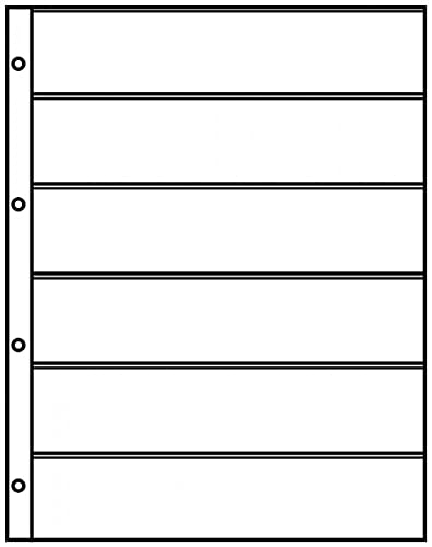 Feuilles de classement A4 Lindner 4106 noires pour ranger vos documents