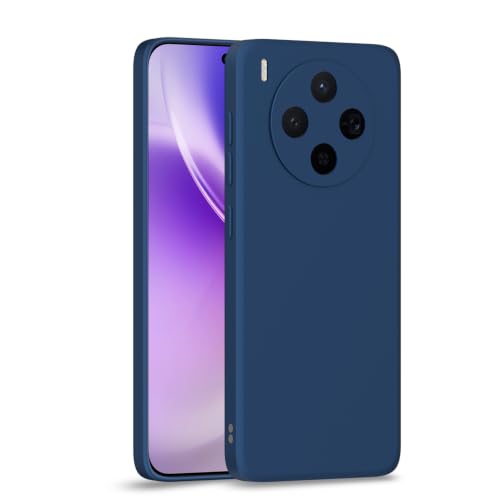 Image of Outlouders Back Cover for Vivo X300 5G | Camera Protection | Durable Soft Matte Silicone Bumper Case (Blue)