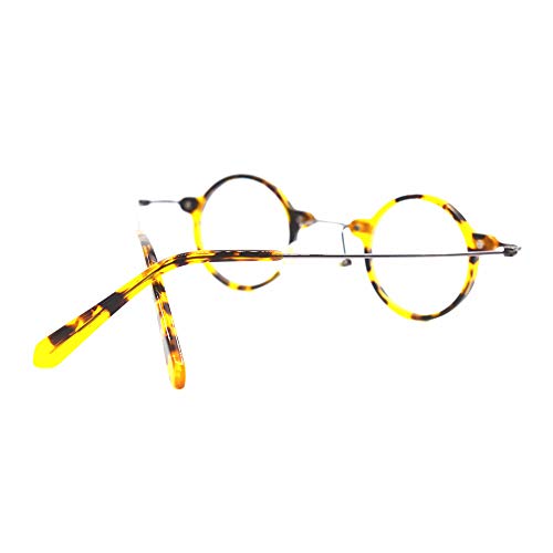 Image of Blue Light Blocking Glasses Computer Game Vintage Small Round Acetate Eyeglasses Frames