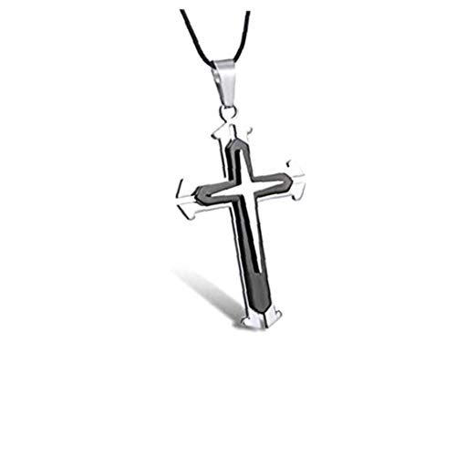 Preisvergleich Produktbild Autozubehör Männer Edelstahl Kabelkette Bedeutet eine Schwarz-Anhänger