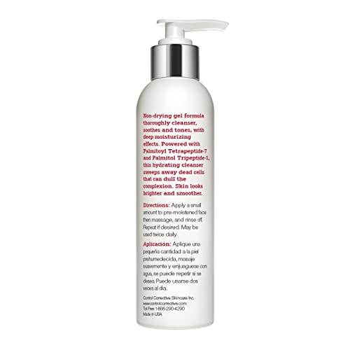 Control Corrective Anti-Aging Cleansing Gel, 6.7 Fl Oz - An Advanced, Peptide-Infused Gentle Gel Cleanser That Helps Clarify And Balance The Complexion, Comforting, Calendula Flower, Witch Hazel #TOP1