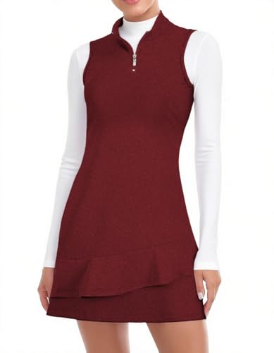 Viracy Tenniskleid für Damen, ärmellos, mit...