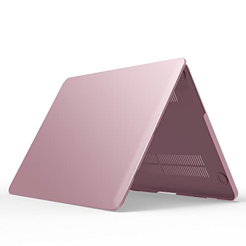 IBENZER Compatible with MacBook Pro 15 Inch Case 2012-2015, Soft Touch Hard Case Shell Cover with Keyboard Cover for Apple MacBook Pro 15 with Retina Display A1398, Rose Gold, R15MPK+1A