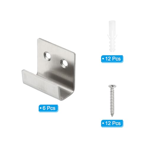 Kit de soporte de espejo de metal PATIKIL para renovar el baño y fijar lunas grandes 4