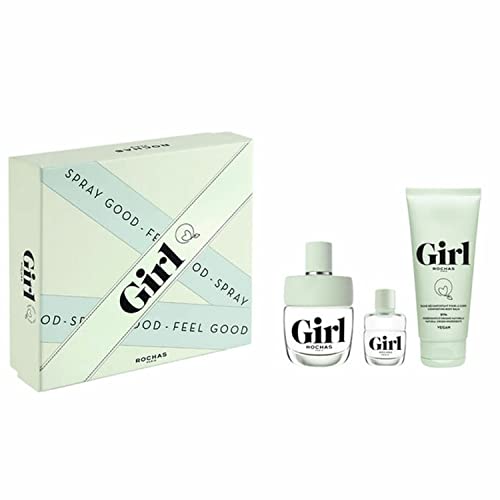 Rochas Girl by Rochas for Women - 3 Pc Gift Set 3.3oz EDT Spray, 3.3oz Body Wash, 0.15oz EDT Spray