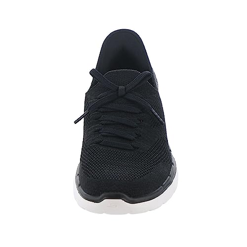 Skechers Women's Skechers Women's Hands Free Slip-ins Go Walk 6-Lovely Day, Black/Hot Pink, 10.5