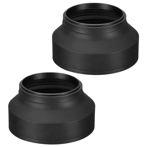 Capuchón para lente de cámara PATIKIL de 67 mm, 2 unidades, protector plegable de goma anti-reflejo que bloquea la luz solar excesiva y mejora la fotografía con cámaras Nikon, Fujifilm, Pentax y Leica miniatura 1