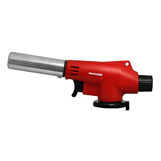 Vulcano - Chalumeau à souder - Allume-gaz - Lampe à souder avec allumage piézoélectrique pour cartouches de gaz (brûleur à souder sans cartouche)