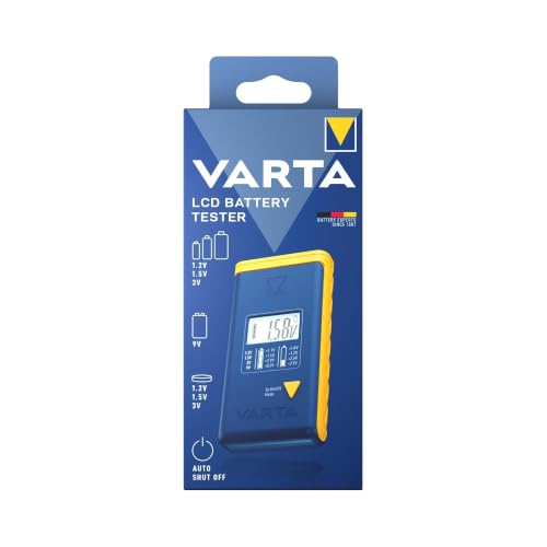 VARTA LCD Batterietester für AA/AAA/C/D/9V und Knopfzellen, mit 2x LR44 – Ansicht 2