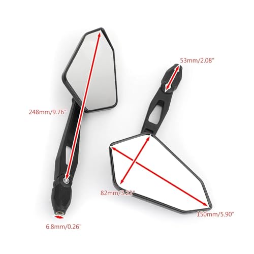 Espejo retrovisor de motocicleta con cristal HD para CRF1000L 4