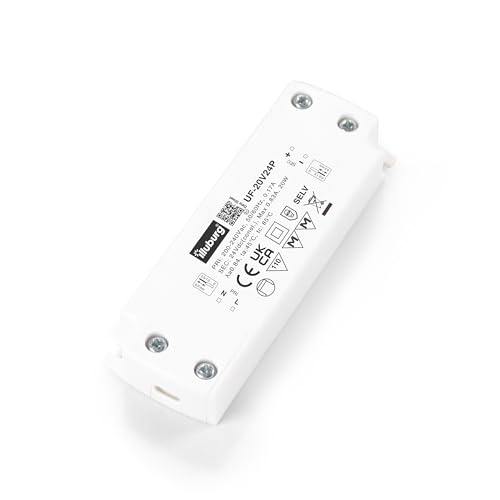 illuburg Transformador LED 24V 20W Extraplano Sin Parpadeo LED Alimentador Fuente de Alimentación Driver