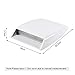 Universal Car Decorative Air Flow Intake Hood Scoop Bonnet Vent Sticker Cover Hood (White)