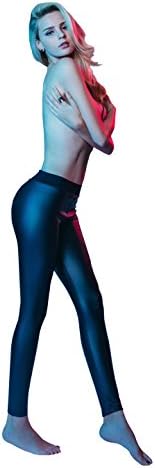KEEXUENNL Leather Leggings for Women Shaping Fleece Lined Leather Pants(L) Black
