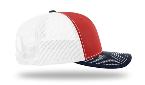 Image of Richardson 112 Trucker Hat - Premium Blank Baseball Cap, Adjustable Snapback Hat - Structured Six Panel Richardson Blank Hats