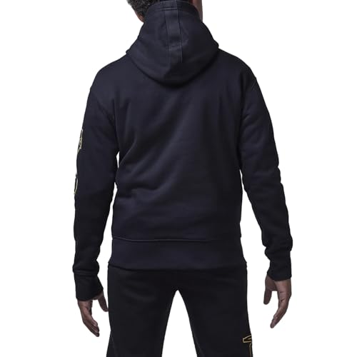 Jordan See Me Shine Big Kids' Pullover Hoodie (95D543-023, Black)2