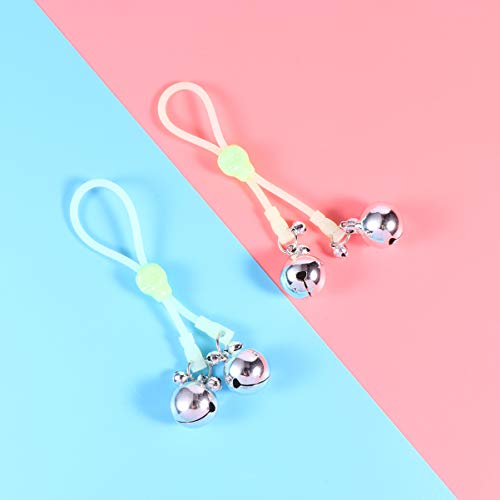 HEALLILY 2 Peças de Grampo de Mamilo Não Perfurado Grampo de Mamilo Ajustável para Casais (Corda de