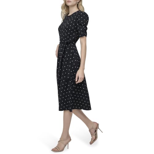 Image of DKNY Women's Jewel Neck Scuba Crepe Dress