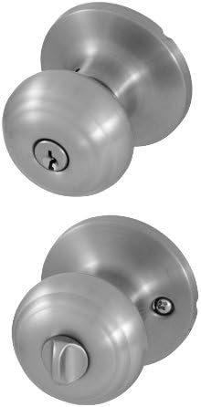 Honeywell Safes & Door Locks 8101301 Classic Entry Door Knob, Satin Nickel
