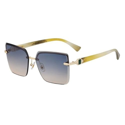 Lunettes de soleil rétro femme protéger yeux monture carrée luxe chic