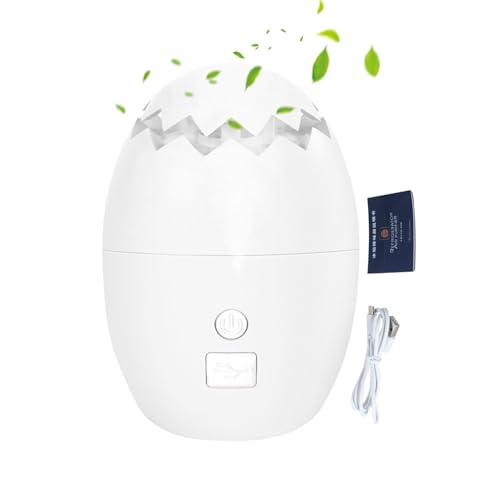 Desodorante para refrigerador, eliminador de olores, purificadores de aire recargables, removedor de desodorante que absorbe olores, bonito removedor de olores en forma de cáscara de huevo para coche,