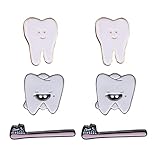 Sie können kaufen kreative und exquisite cartoon zahn- themen brosche zu einem erschwinglichen preis.