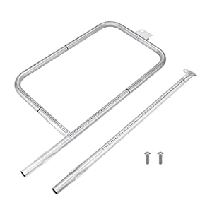 LS’BABQ Grill Burner Replacement Part for Weber Q300, Q320, Q3000, Q3200 Series Gas Grill,Burner Tube for Weber 65032,Stainless Steel