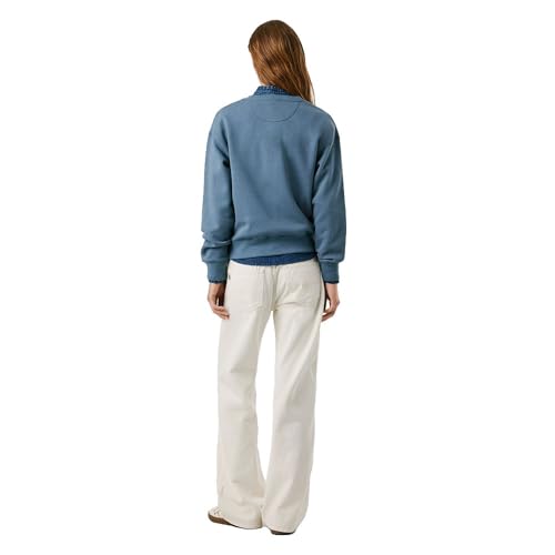 Pepe Jeans Baddy Maglia Di Tuta, Blu (Drill Blue), Xs Donna - 2