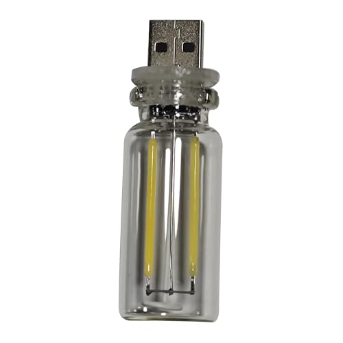 Onefeart USB Gebotteld Licht Touch Control om Helderheid Licht aan USB aan te passen, Lichtgewicht RGB Tuin Festoen Lights voor Camping BBQ Kerstfeest 6500K Wit Licht