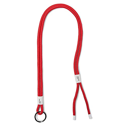 Pantone Design-Schlüsselband Adjustable Lanyard, Cross Body Key Chain, Verstellbarer Schlüsselanhänger zum Umhängen, robust und farbenfroh, Red 2035