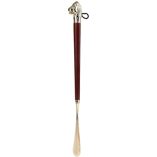Brass Shoe Horn with Wooden Handle 16