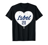 Distressed Heart Kyle Isbel Kansas City Baseball MLBPA T-Shirt