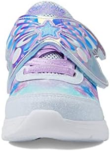 Skechers Kids Girls Glimmer Kicks-Fairy Chaser Sneaker, Light Blue/Lavender, 8 Toddler | Image 5