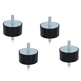 Gummipuffer Set (4 Stück) - Gummipuffer M6 & Schwingungsdämpfer, männliche Gummiablagerungen für Auto & Boot