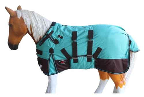 Image of Challenger 1200D Miniature Weanling Donkey Pony Horse Foal Winter Blanket Teal 51937B