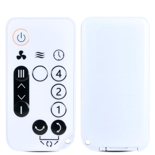 TCNOUMT Neu Fernbedienung Ersatz für Woozoo leiser & tragbarer Tischventilator PCF-SC15T, Weiß, 5-Gang Globe Lüfter Fernbedienung