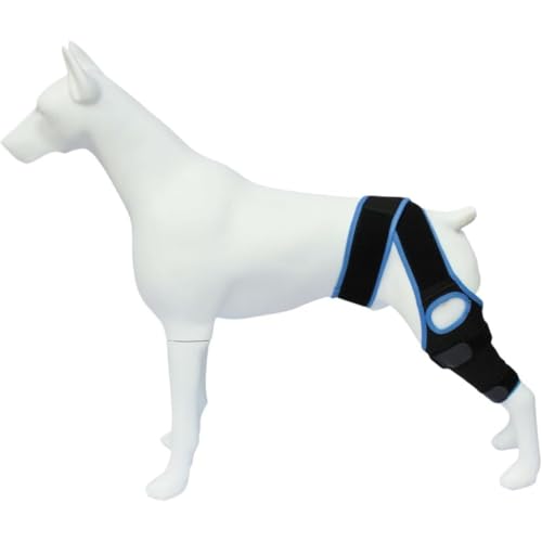 TAYOAペット用サポーター 犬用 リハビリ 用品 後ろ足 膝パッド ブレース 犬用サポーター 小型犬 中型 大型犬 サポーター 足首 関節 プロテクター 老犬介護 介護用品 傷口保護 簡単な脱着 調節可能 舐め防止 (A,S)
