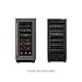 KoolMore KM-CW28DZ-BPR Reserve 15 in. Under-Counter Panel Ready Dual Zone Built-in Wine Cooler with Black Shelves and 23 Bottle Capacity