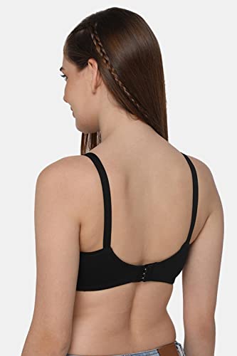 Image of INTIMACY LINGERIE Women's Cotton Brassiere | Non-Padded | Non-Wired | Full Coverage | Shaper Panel with Side Support Regular Bra | 1 Piece | (Def C P)