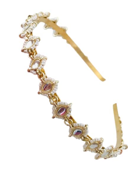 Sattyaki TraditionRajasthani Gold Plated Hair Band/Hair Jewellery/Head Jewellery/Hair Pain/Hair Accessory Bridal Kundan Sheeshphool Matha Patti for Women and Girls. (B0BZYST5L5) Amazon Price History, Amazon Price Tracker