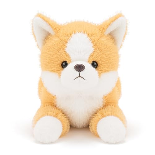 Stoffhund Plüschtier - Weiches Begleitspielzeug Aus Plüsch,Kuschelpuppe Mit Kissenfunktion | Für Kinder Jugendliche Erwachsene Und Sammler Bei Spielzeit Schlafenszeit Im Kinderzimmer Wohnzimmer Bett