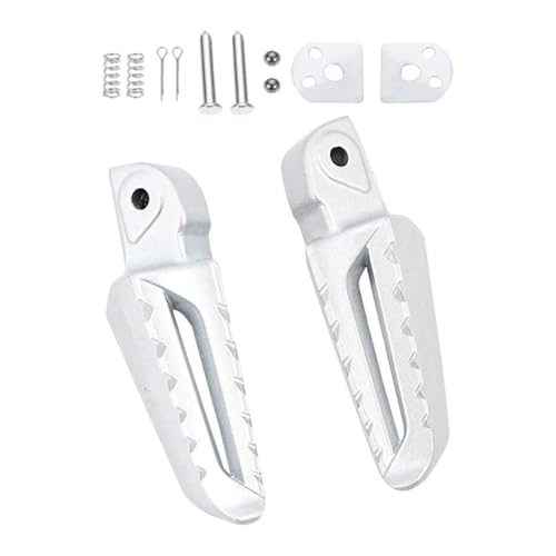 Repose pied moto pliable blanc kit de remplacement pour scooter