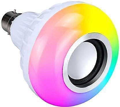 Image of Multicolor Remote Controlled LED bulb with Bluetooth Speaker